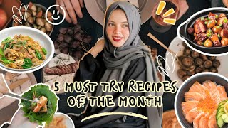 MustTry Recipes This Months Top Picks  5 MUST Try Recipes of the Month  Shinza Aamir [upl. by Yrennalf]