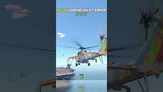 Carrier landing Mi24 Helicopter🚁🚁🚁 [upl. by Wilkens549]