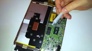 Applying thermal paste to a Core M tablet Request [upl. by Eatnwahs]