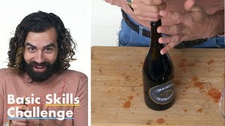 50 People Try to Open a Bottle of Wine  Epicurious [upl. by Ugo]