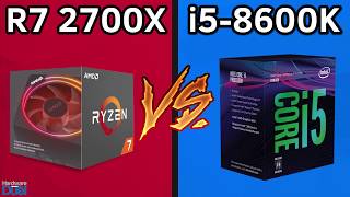 Ryzen 7 2700X vs Core i5 8600K  Full Performance Comparison [upl. by Bettencourt]