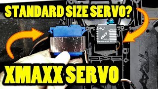 TRAXXAS XMAXX Standard Size Servo Adapter  Smaller Servo More Power [upl. by Yecnuahc998]