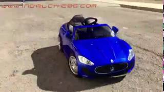 VIDEO AIRE LIBRE COCHE PARA MASERATI 12V NIÑOS [upl. by Rosenstein]