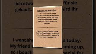 Basic German with English germanlanguage german englishlanguage english vocabulary [upl. by Scevor]