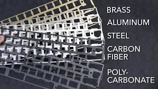 Plate Material Sound Comparison  Alu vs Brass vs Steel vs Carbon Fiber vs Polycarbonate [upl. by Beeck27]