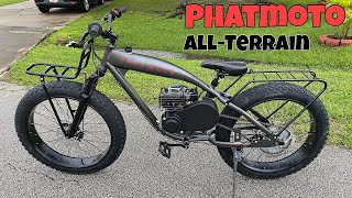 PHATMOTO All Terrain  Fat Tire Motorized Bicycle [upl. by Schlosser]