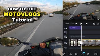 How to Edit Motovlogs on Mobile Tutorial 🔥 [upl. by Heimlich]