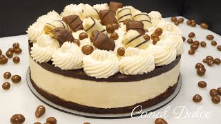 TARTA KINDER BUENO BUENISIMA  SIN HORNO [upl. by Ynnelg]