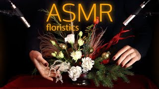 ASMR floristic  Crispy winter arrangement ✨🌿 [upl. by Aerdnuahs]