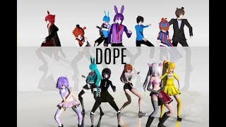 【MMD x FNAF】BTS  Dope [upl. by Frieder]