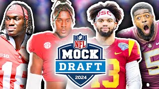 The OFFICIAL quotWay Too Earlyquot 2024 NFL First Round Mock Draft  TPS [upl. by Ididn]