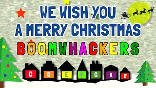 We Wish You A Merry Christmas  Boomwhackers  Boomwhacker Play Along [upl. by Cis613]