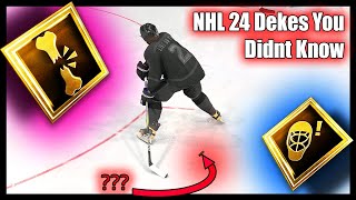 Only 1 OF NHL 24 USERS KNOW THESE DEKES NHL24 [upl. by Airdnaxila]