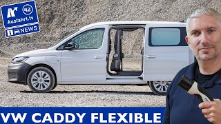 2025 VW Caddy Flexible  wenn aus der Sitzreihe eine Trennwand wird  AusfahrtTV News [upl. by Galatia]