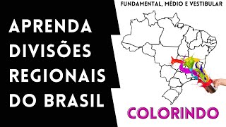 DIVISÕES REGIONAIS DO BRASIL  IBGE Pedro Pinchas e Milton Santos  Aprenda fácil 🌎 proflegeo [upl. by Ainitsirk]