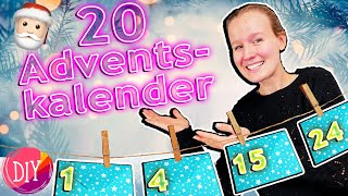 20 DIY ADVENTSKALENDER IDEEN zum selber machen MEGA coole amp einfache Ideen [upl. by Celtic]