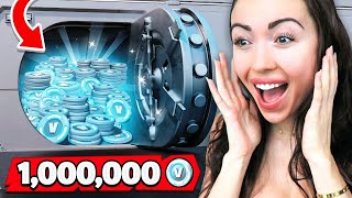 One MILLION VBucks Challenge vs My Girlfriend [upl. by Sherilyn]