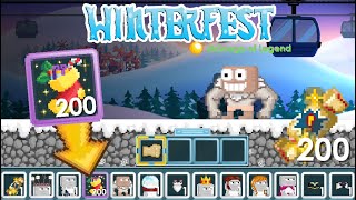 Ultimate WINTERFEST Prize  ALL NEW ITEMS GROWCH ARMS  GrowTopia [upl. by Bouton]