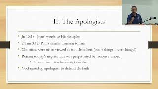 5Church History Patristic Periodpt2 The Apologists [upl. by Gibbeon145]