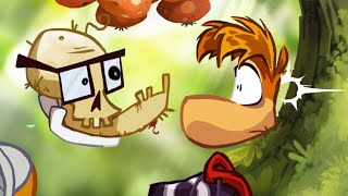 Rayman Origins  100 Walkthrough Part 1  Jibberish Jungle [upl. by Nyllewell]