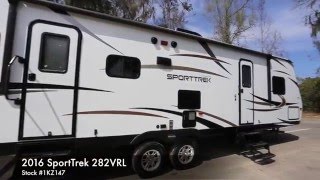 SportTrek ST282VRL Travel Trailer Walkaround  OptimumRVcom [upl. by Aronoh211]