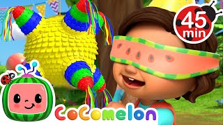 Ninas Big Birthday Colorful Piñata  More Ninas Familia  CoComelon Nursery Rhymes amp Kids Songs [upl. by Euhc]