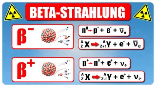 BetaStrahlung  BetaZerfall  Radioaktivität Atomphysik [upl. by Pauwles]