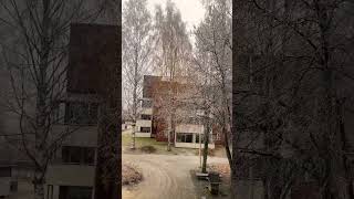 FIRST SNOWFALL IN FINLAND Joensuu winter in Finland finland4k finlandworkvisa finlandtourism [upl. by Neall746]