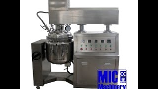 Micmachinery MIC100L Cosmetics cream lotion toothpaste manufacturing equipment vacuum emulsifier [upl. by Joh]