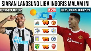 Jadwal Liga Inggris Malam ini Pekan 19  Newcastle vs Manchester United  Siaran Langsung Live Sctv [upl. by Sualkin309]