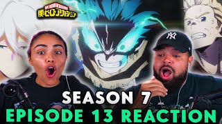 DEKU OVERWHELMS SHIGARAKI  My Hero Academia Season 7 Episode 13 Reaction [upl. by Drobman]