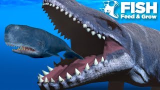 PLAYING AS THE MOSASAUR  Fish Feed Grow [upl. by Takken]