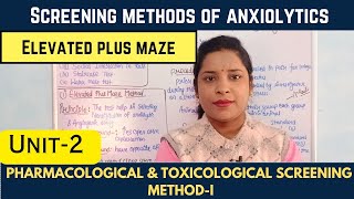 Screening Methods Of Anxiolytics  Elevated Plus Maze Method  Anxiogenic Agent Screening [upl. by Dawn459]