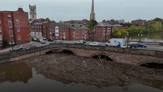 Worcestershire cricket ground submerged in aftermath of Storm Ashley [upl. by Rriocard822]