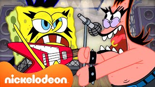 SpongeBob  SpongeBobs grootste hits ooit 🎤  Muziekmarathon  SpongeBobOfficial  Nickelodeon [upl. by Serdna]