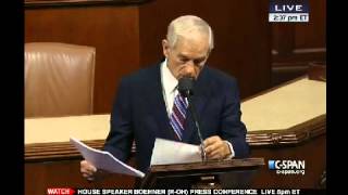 Ron Pauls Congressional Farewell Speech  CSPAN 11142012 [upl. by Anurb141]