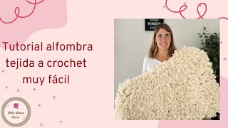 Tutorial Alfombra de Estopa tejida a Crochet muy fácil [upl. by Paule]