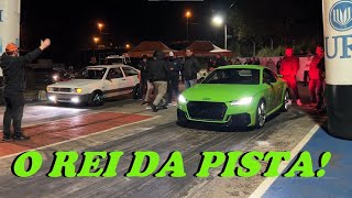 AUDI TTRS NÃO PERDOOU NINGUÉM NA ARRANCADA DO RACHA BARRIL [upl. by Kiki183]