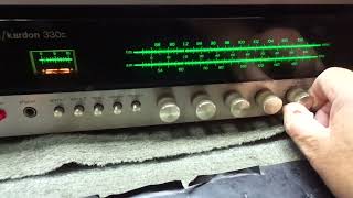 DEMO OF A VINTAGE HARMAN KARDON 330C STEREO RECEIVER BEAUTIFUL  FOR SALE [upl. by Ziul]