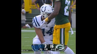 Alec Pierce catches for a 18yard Gain vs Green Bay Packers [upl. by Blanding]