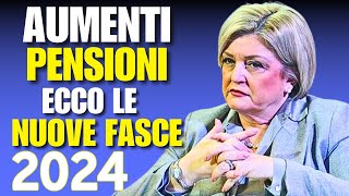 RIVOLUZIONE PENSIONI 2024 RIVELATE LE NUOVE FASCE [upl. by Trust]