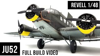 Junkers Ju52 Revell 148 scale model aircraft [upl. by Ariella]