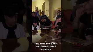 Niko Pandetta canta e i carabinieri ascoltano 😅 [upl. by Aicekat798]