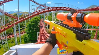 Nerf War  Amusement Park Battle Collection Nerf First Person Shooter [upl. by Delcine]