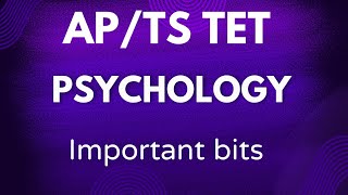 APTS TET Psychology exam series 130 Psychology mock test [upl. by Eked]