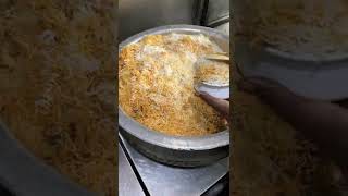 Hyderbadi Dum Biryani of Shah Ghouse Hotel ashortaday hyderabad hyderabadfood [upl. by Aikemit]