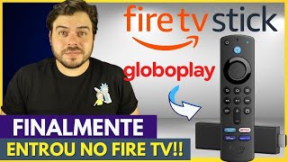 FIRE TV STICK DA AMAZON COM NOVIDADE FINALMENTE GLOBOPLAY ENTROU [upl. by Aissatan]