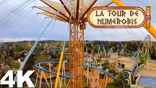 La Tour de Numerobis OnRide with Queue 4K POV  Parc Astérix [upl. by Atinod252]