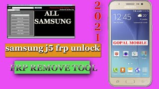 Samsung J5 SM J500f FRP Unlock Google Account Bypass 2021samsung tool [upl. by Merlin]