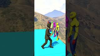 GTA 5 Epic Spiderman Ragdolls  Jumps  Fails ep211 shorts [upl. by Auhsoj]